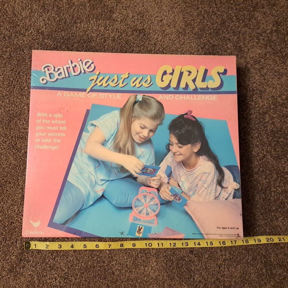 NIB Vintage 1989 Barbie Just Us Girls Game by Cardinal,Factory Sealed,#3900 - Picture 6 of 7